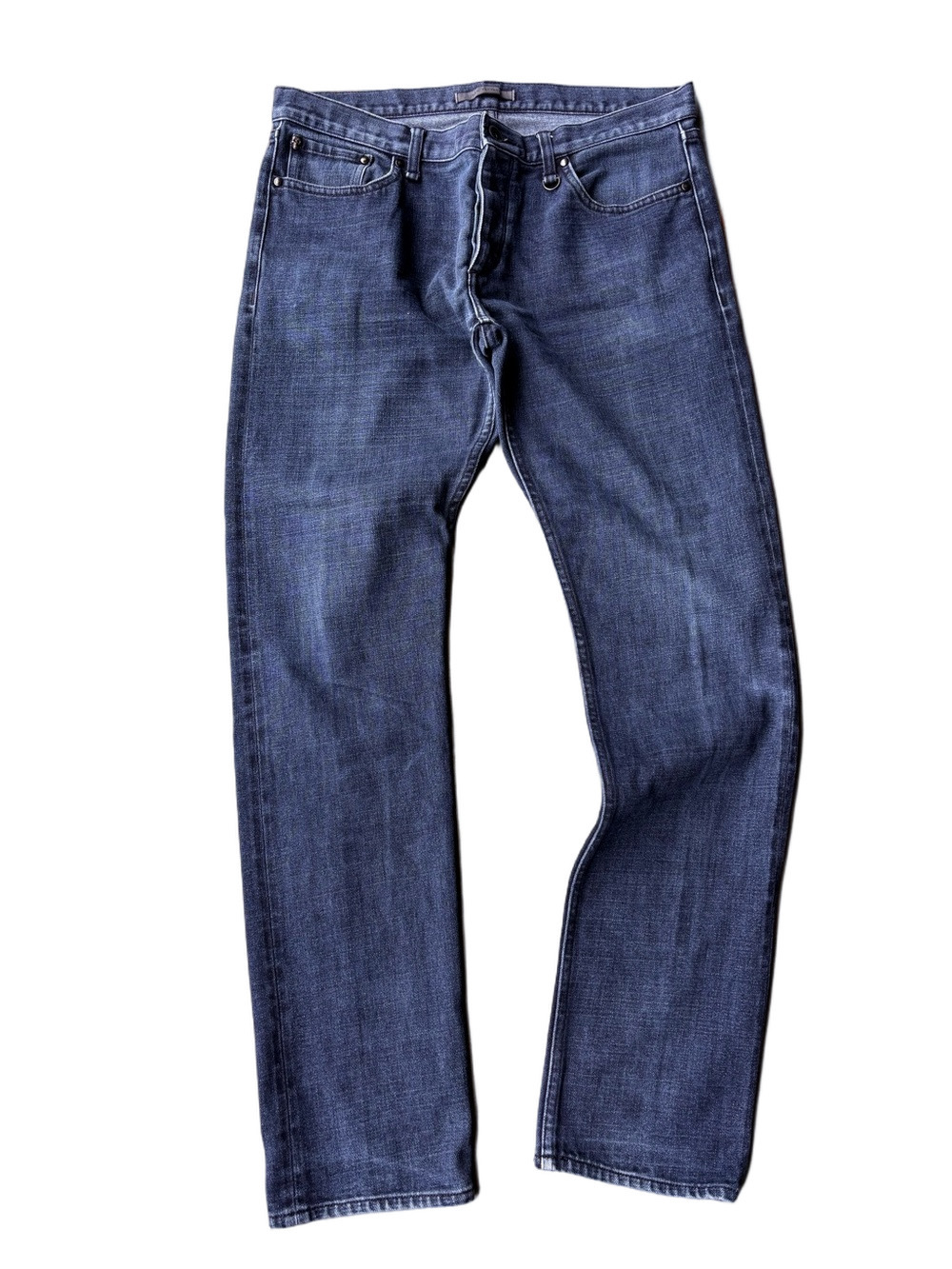 John Varvatos AXBB Men’s Dark Wash Slim Straight Jeans Size 34R Button Fly